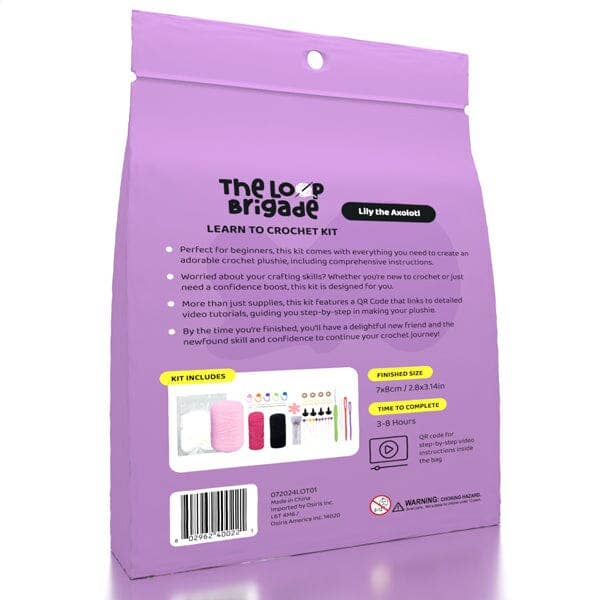 The LOOP Brigade: DIY Mini Crochet Kit - Lily the Axolotl