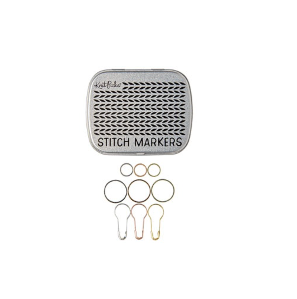 Metallic Stitch Marker Variety Pack & Tin