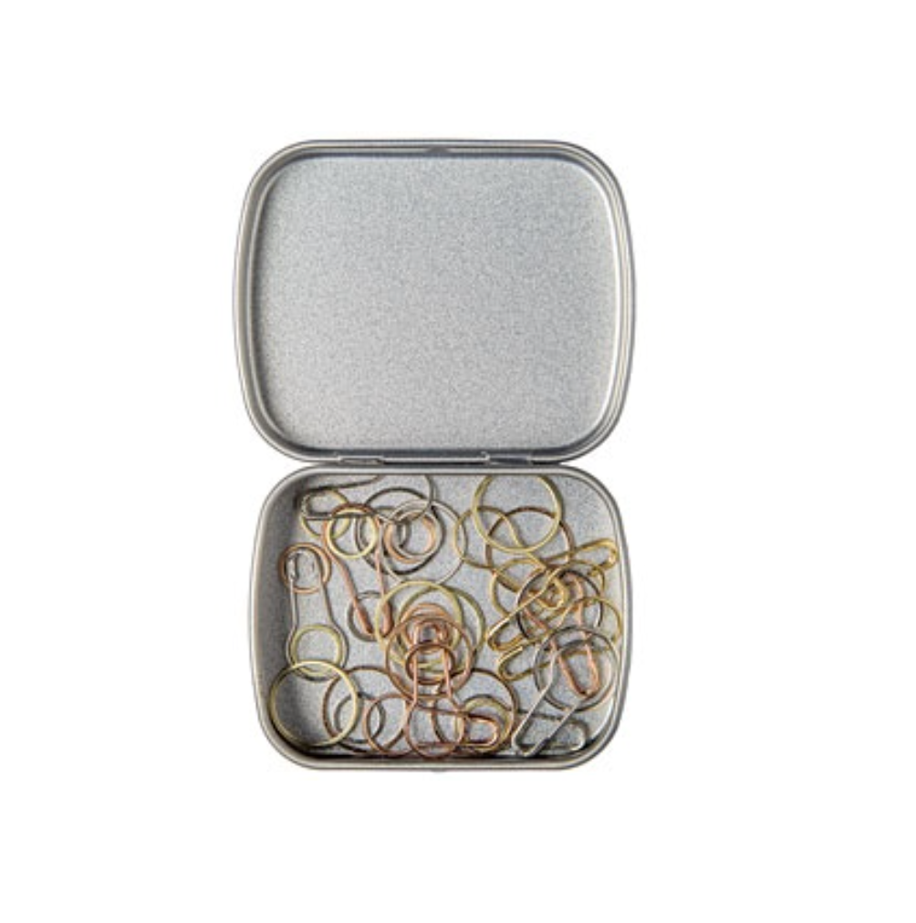 Metallic Stitch Marker Variety Pack & Tin