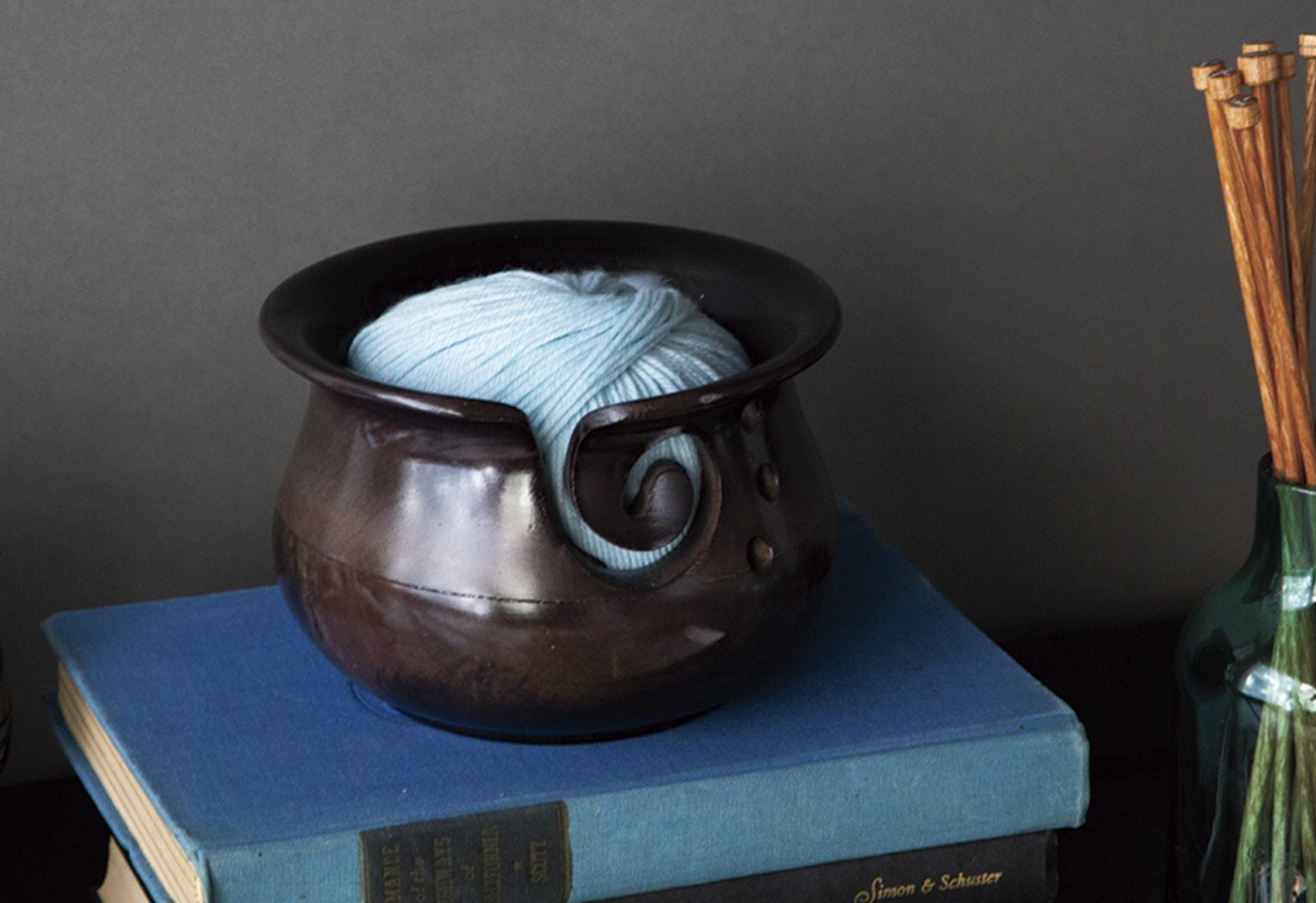 Yarn Bowl - Black Mango Wood