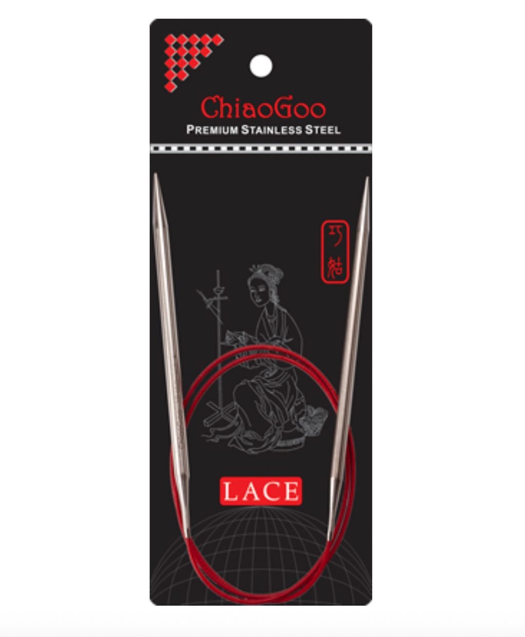 Chiaogoo RED Lace™ SS Circulars - 24" (60 cm)