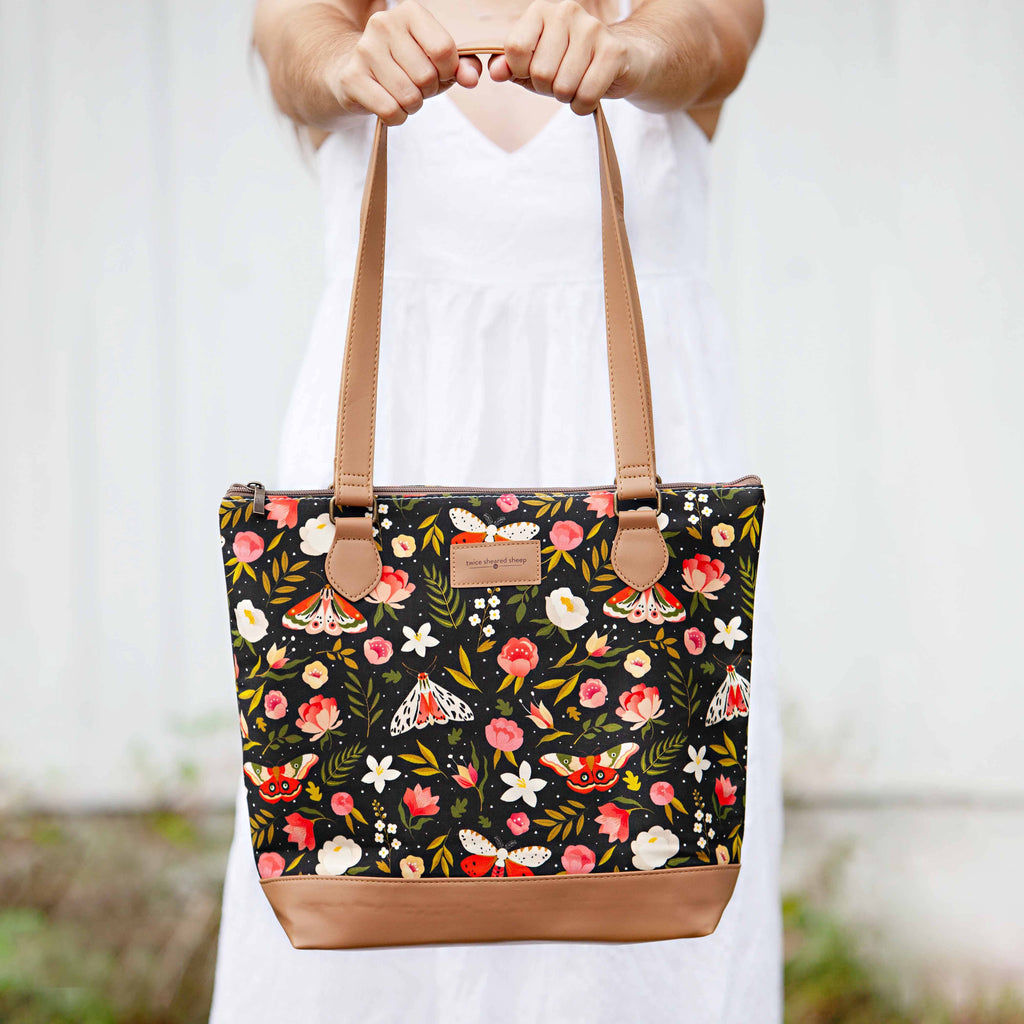 Night Forest Mega Trinity Bag – Large Zippered Knitting Project Bag